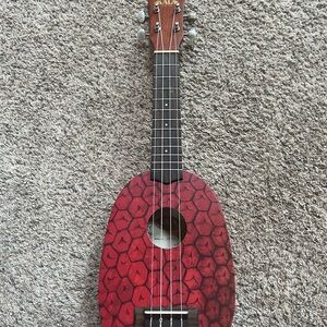 KALA Mahogany Ply Soprano Pineapple Novelty Ukulele and Case